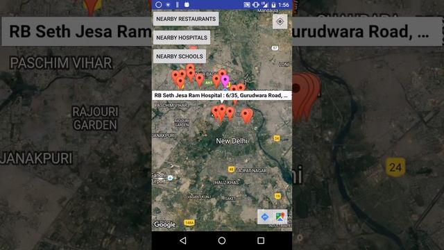 Google Maps Nearby Places API using Retrofit Android смотреть онлайн