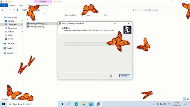 Butterfly on Desktop on Windows 10 смотреть онлайн