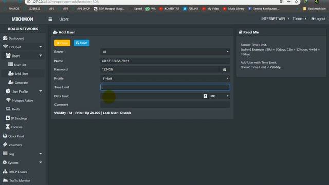 User Khusus Auto Login Mikrotik By MAC смотреть онлайн