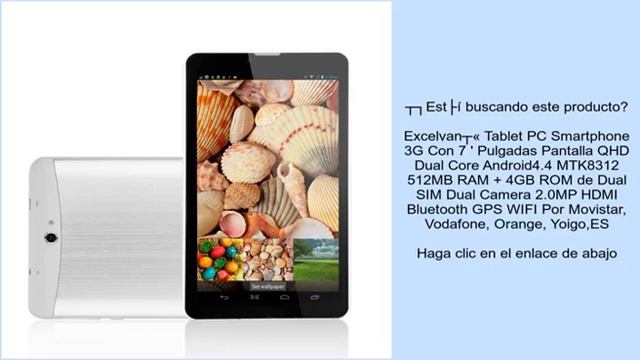Excelvan® Tablet PC Smartphone 3G Con 7 ' Pulgadas Pantalla QHD Dual Core Android4.4 MTK831 смотреть онлайн