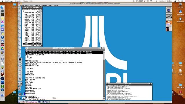 ARAnyM booting NVDI + MiNT + NAES + Thing Desktop (fVDI removed) смотреть онлайн
