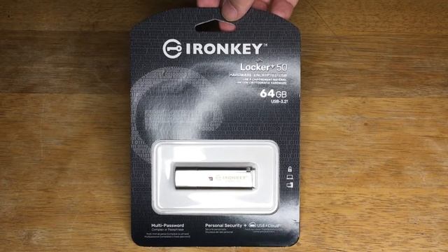 Kingston IronKey Locker+ 50 64GB Consumer Grade Encryption Memory Stick Review 9-18-22