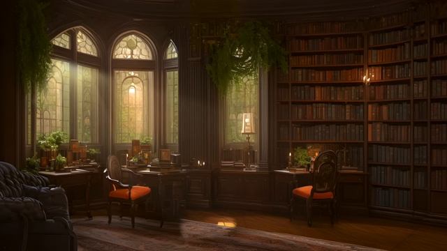 Warm & Cozy Dark Academia Ambience 🍂🍁 LO-Fi music смотреть онлайн