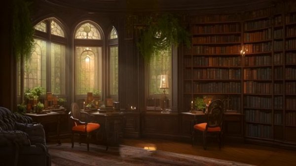 Warm & Cozy Dark Academia Ambience 🍂🍁 LO-Fi music