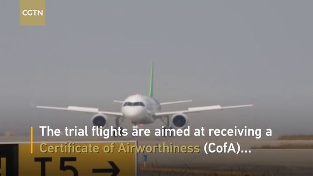China’s C919 jet completes its fifth trial flight смотреть онлайн