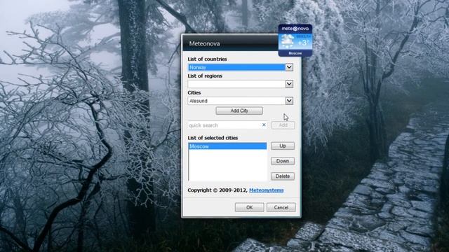 Meteonova Windows 7 Sidebar Gadget смотреть онлайн