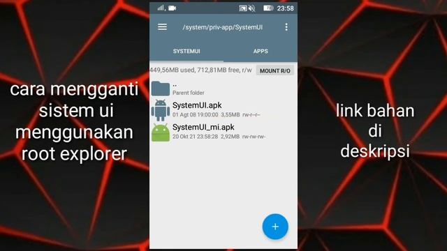 cara mengganti Sistem Ui via root Explorer, link di deskripsi смотреть онлайн