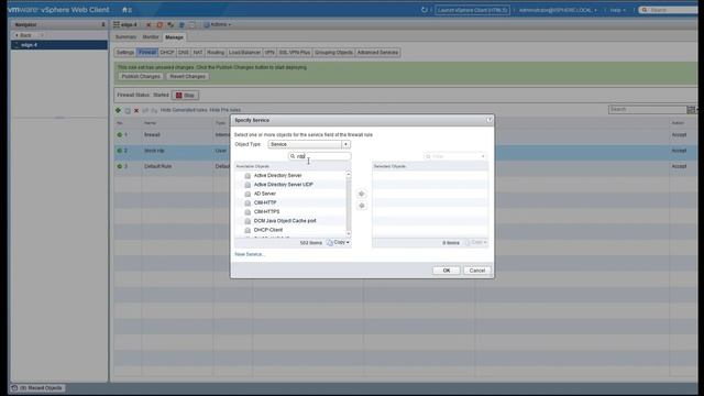 Demo - Using NSX Edge Firewall to Control RDP Protocol смотреть онлайн