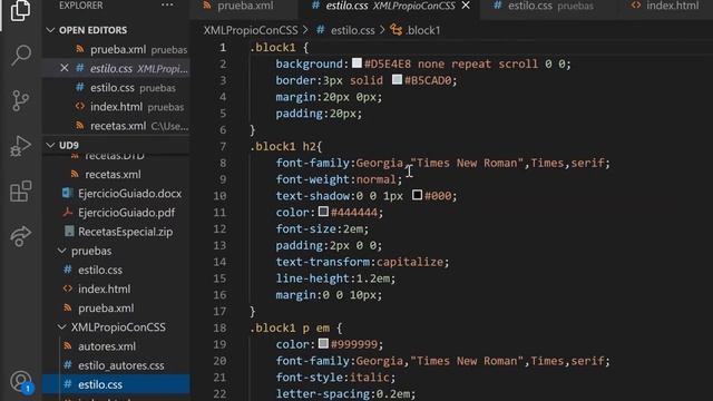 UD 9. XML y CSS смотреть онлайн