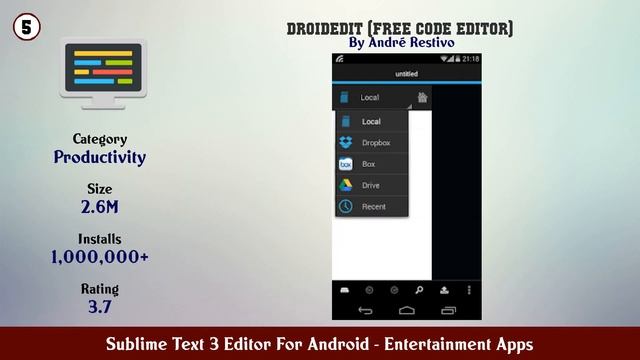 Top 10 Sublime Text 3 Editor For Android Android Apps смотреть онлайн