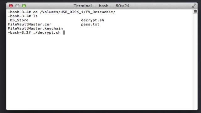 Decrypt File Vault with master keychain смотреть онлайн