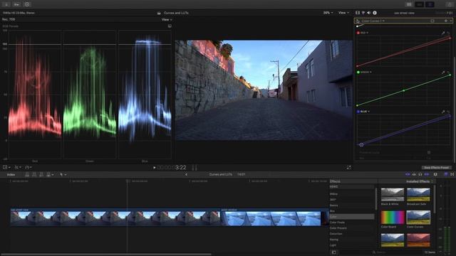 Color Grade with Curves in Final Cut Pro X 10.4 смотреть онлайн