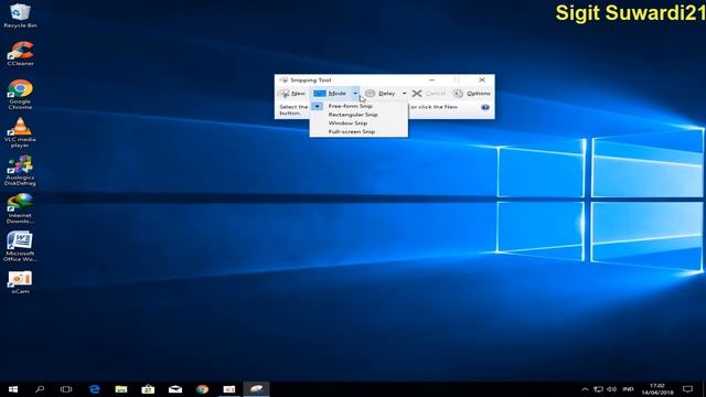 Cara Scrennshot di pc - windows 7 - 10 - menggunakan Snipping Tool смотреть онлайн