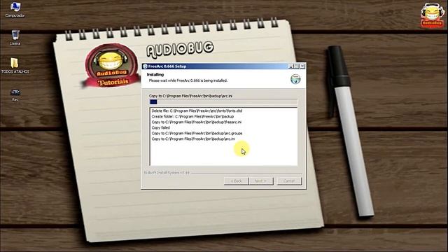COMO BAIXAR E INSTALAR COMPACTADOR FREEARC #audiobug71 смотреть онлайн