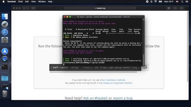 Install Haskell and Hello World 2020 | MacBook OSX | Catalina 10.15 смотреть онлайн