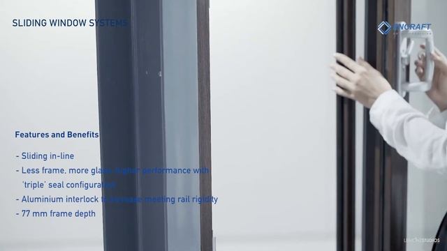 ENCRAFT Sliding Window Systems Single Track, single sash, external fly-screen смотреть онлайн