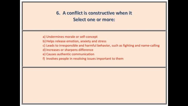 Conflict Management