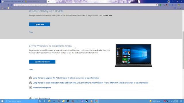 windows 10 21h1 update смотреть онлайн