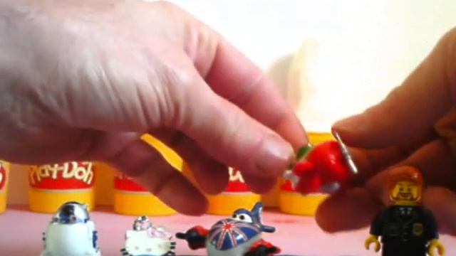 Play Doh Kinder Surprise Angry Birds Lego Hello Kitty Disney Planes Surprise Eggs смотреть онлайн