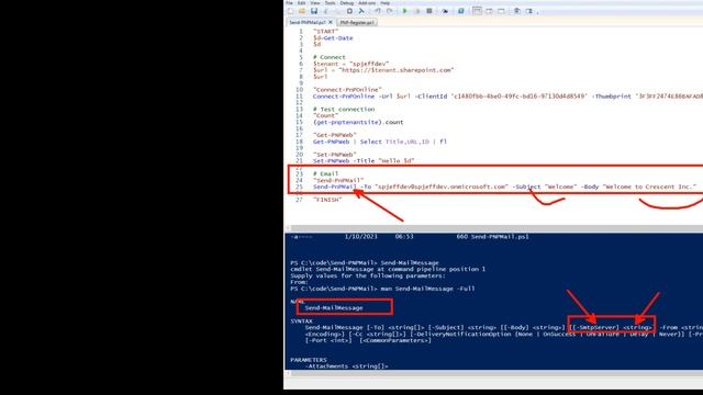 PowerShell DEMO for Send-PNPMail and Register-PnPAzureADApp смотреть онлайн