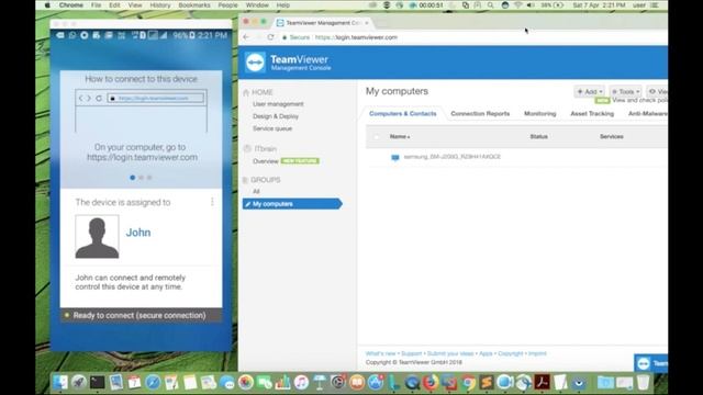 How to Mirror your Android Screen to PC and MAC OS X with TeamViewer | Cast Android screen смотреть онлайн