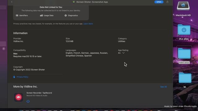 iScreen Shoter Screenshot App Mac App Store Basic Overview смотреть онлайн