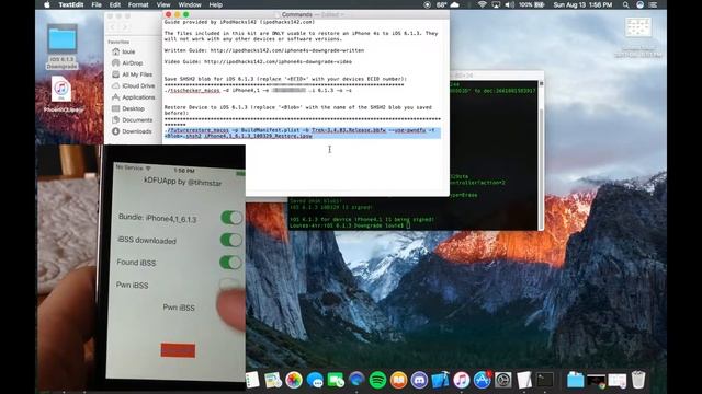 Downgrade iPhone 4s iOS 9.3.5 to iOS 6.1.3 Easy! смотреть онлайн