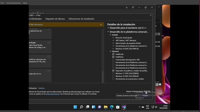 INSTALACION VISUAL STUDIO 2022 WINDOWS 11 смотреть онлайн