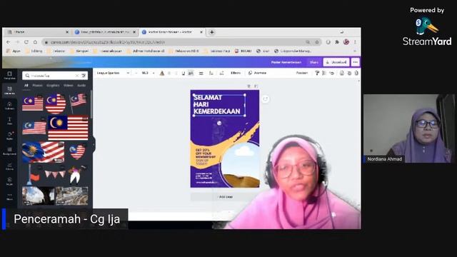 SESI PERKONGSIAN SANTAI : BERKREATIVITI DENGAN CANVA смотреть онлайн