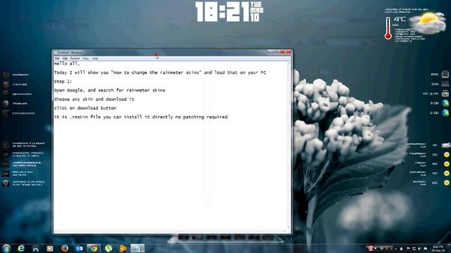 How to download and install Rainmeter Skins for Windows 7 смотреть онлайн