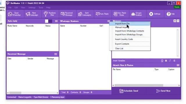 Bot Master Bulk Messenger Software Demo || WDN Digital смотреть онлайн