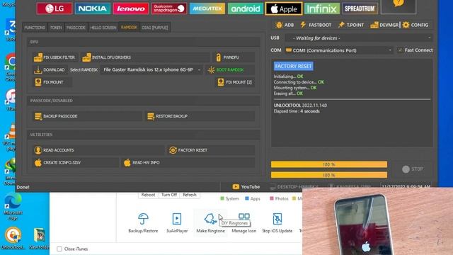 iphone 6 plus 6g Bypass Passcode Only Windows UnlockTool | iphone 6G/6P Ramdisk Ios 12.x ok 100% смотреть онлайн