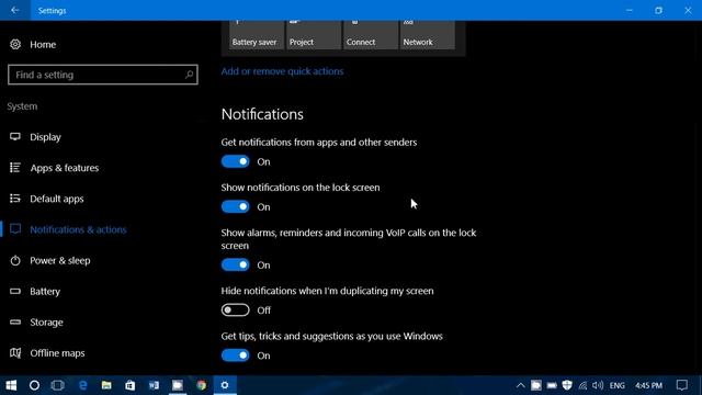 Windows 10 Settings System Notification and actions what does it do and how to set up смотреть онлайн