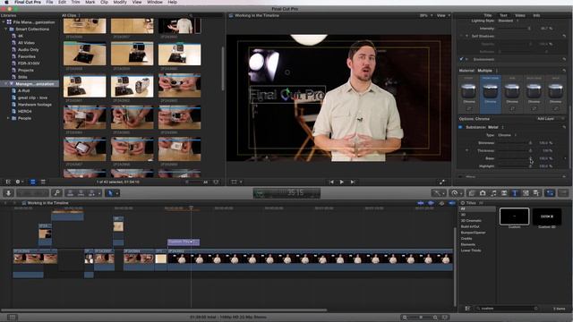 Final Cut Pro X Essentials - Titles and Graphics смотреть онлайн