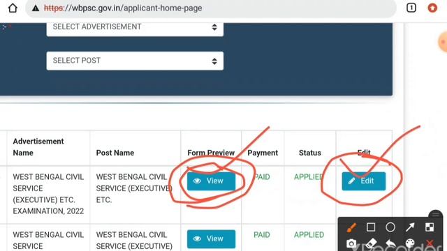 WBCS Form Correction Process 2022 // WBCS Edit Window Open 2022 // WBCS Form edit process смотреть онлайн