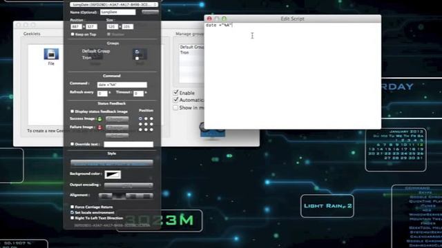 Mac Desktop Customizations #1 (GeekTool) смотреть онлайн