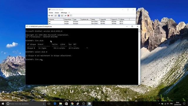 supprimer des partitions avec diskpart смотреть онлайн
