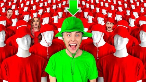 Экстремальные ПРЯТКИ в 150 МАНЕКЕНАХ !