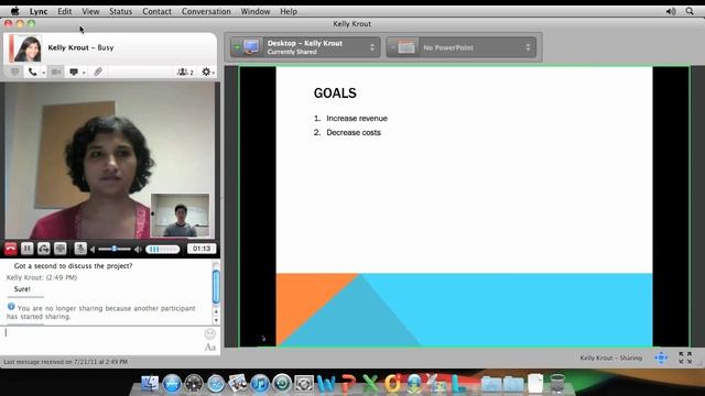 Communicating using Lync for Mac смотреть онлайн