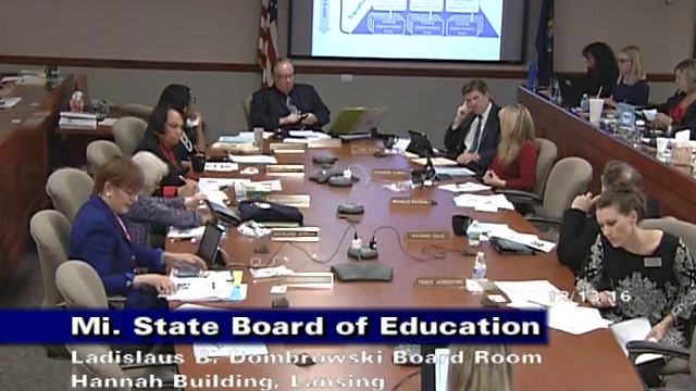 Michigan State Board of Education Meeting for December 13, 2016 - Morning Session смотреть онлайн