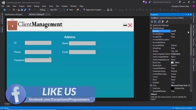 C# Project Tutorial For Beginners | Windows forms application in c# in Hindi Urdu Part 4 смотреть онлайн