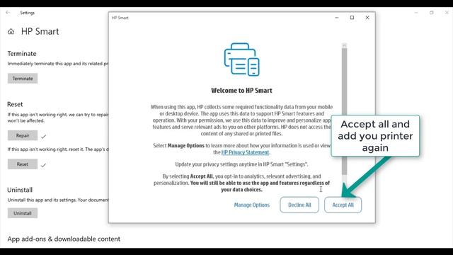 How to solve HP smart app not working problem. #hp #windows10 смотреть онлайн
