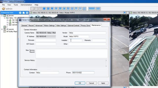 How to change settings on cameras and server using Veilux IP Enterprise software смотреть онлайн