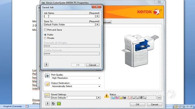 Xerox Global Print Driver - Saved Job смотреть онлайн