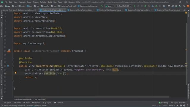 FOOD DELIVERY APP || Bottom Navigation Bar From Scratch (part-2) || Android Studio|| Firebase|| Jav смотреть онлайн