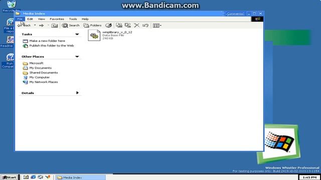 Windows Whistler Build 2419 in Microsoft Virtual PC 2007 смотреть онлайн