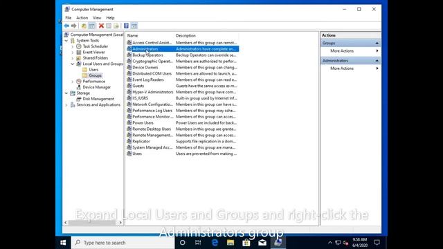 Windows 10: Adding Local Administrator Rights смотреть онлайн