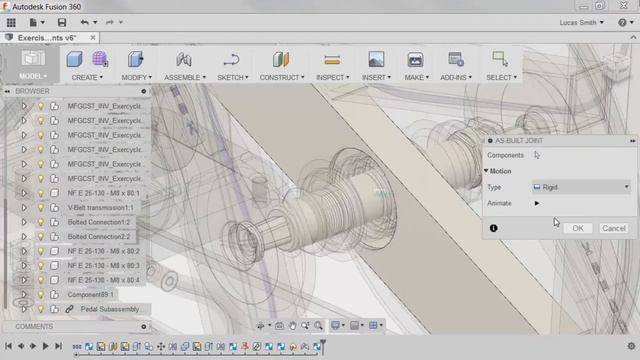 Autodesk Fusion 360 As Built Joints смотреть онлайн