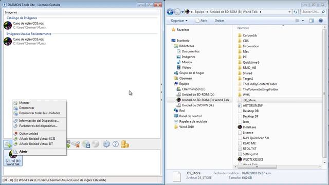 Creación y Uso de Unidades Virtuales con Daemon Tools 04 Montar y Desmontar Imágenes смотреть онлайн