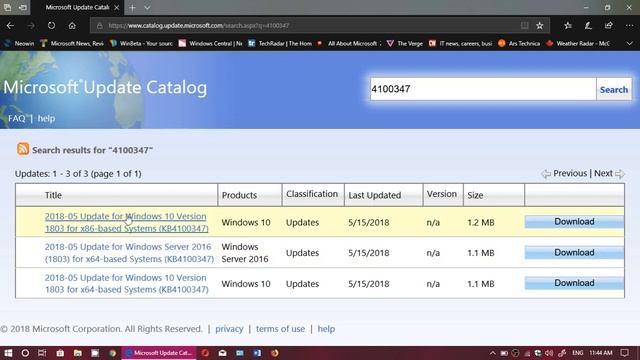 Fixit Windows 10 April 2018 update Meltdown and Spectre Security fix available Kb4100347 смотреть онлайн